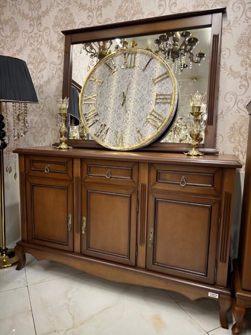 آینه و کنسول مدل آنتیک سه درب|بوفه، ویترین، کنسول|تهران, جوانمردان (اندیشه)|دیوار