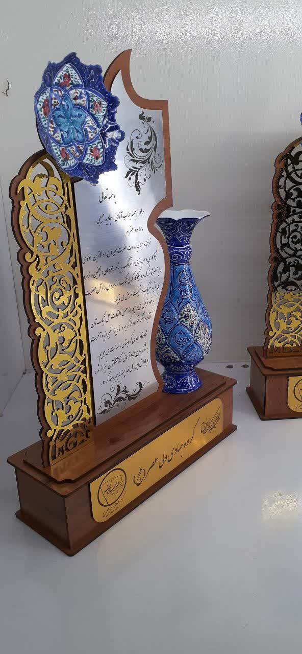 تندیس سپاس گلدون مینا|صنایع دستی و سایر لوازم تزئینی|مشهد, مهدی آباد|دیوار