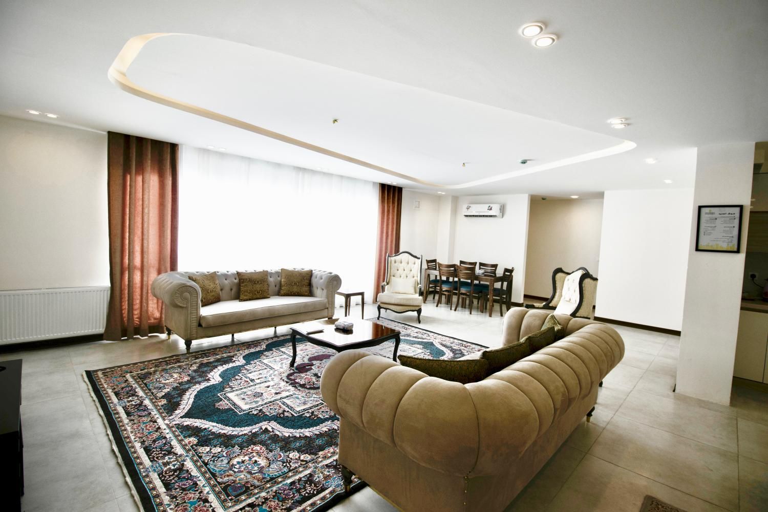 واحد مبله لوکس سه خواب واقع در پاسدران|اجارهٔ کوتاهمدت آپارتمان و سوئیت|شیراز, شهرک ایثار|دیوار