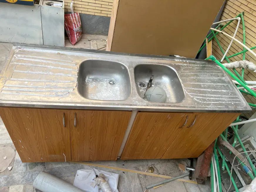 سینک دوقلو ، هود ، کابینت ، آبچک و جاکفشی و کتابخا|مصالح و تجهیزات ساختمان|کرمان, |دیوار