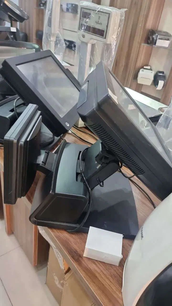 صندوق فروشگاهی asus دو مانیتوره بارکدخوان فیش زن|فروشگاه و مغازه|کرمان, |دیوار