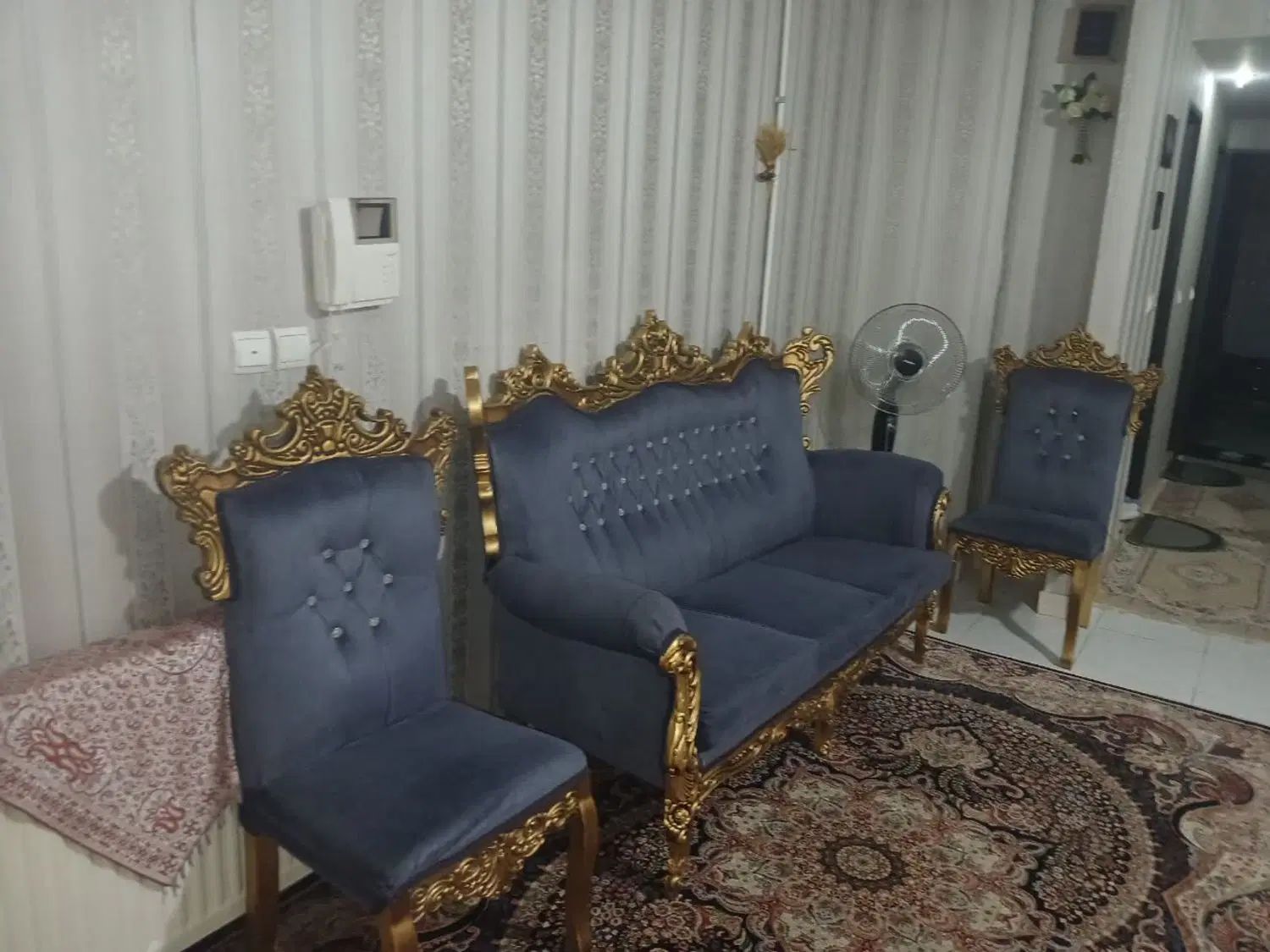 مبلمان 8 نفره|مبلمان خانگی و میز عسلی|کرج, شهرک جهان‌نما|دیوار