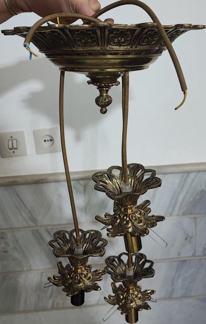 برنز|لوستر و چراغ آویز|ساوه, |دیوار