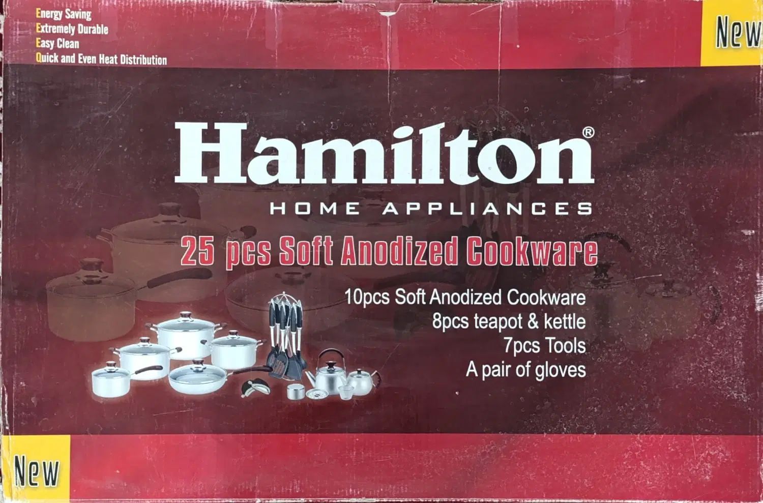 سرویس قابلمه ۲۵ پارچه تفلون برند Hamilton انگلیسی|ظروف پخت‌وپز|کاشان, امیرکبیر|دیوار