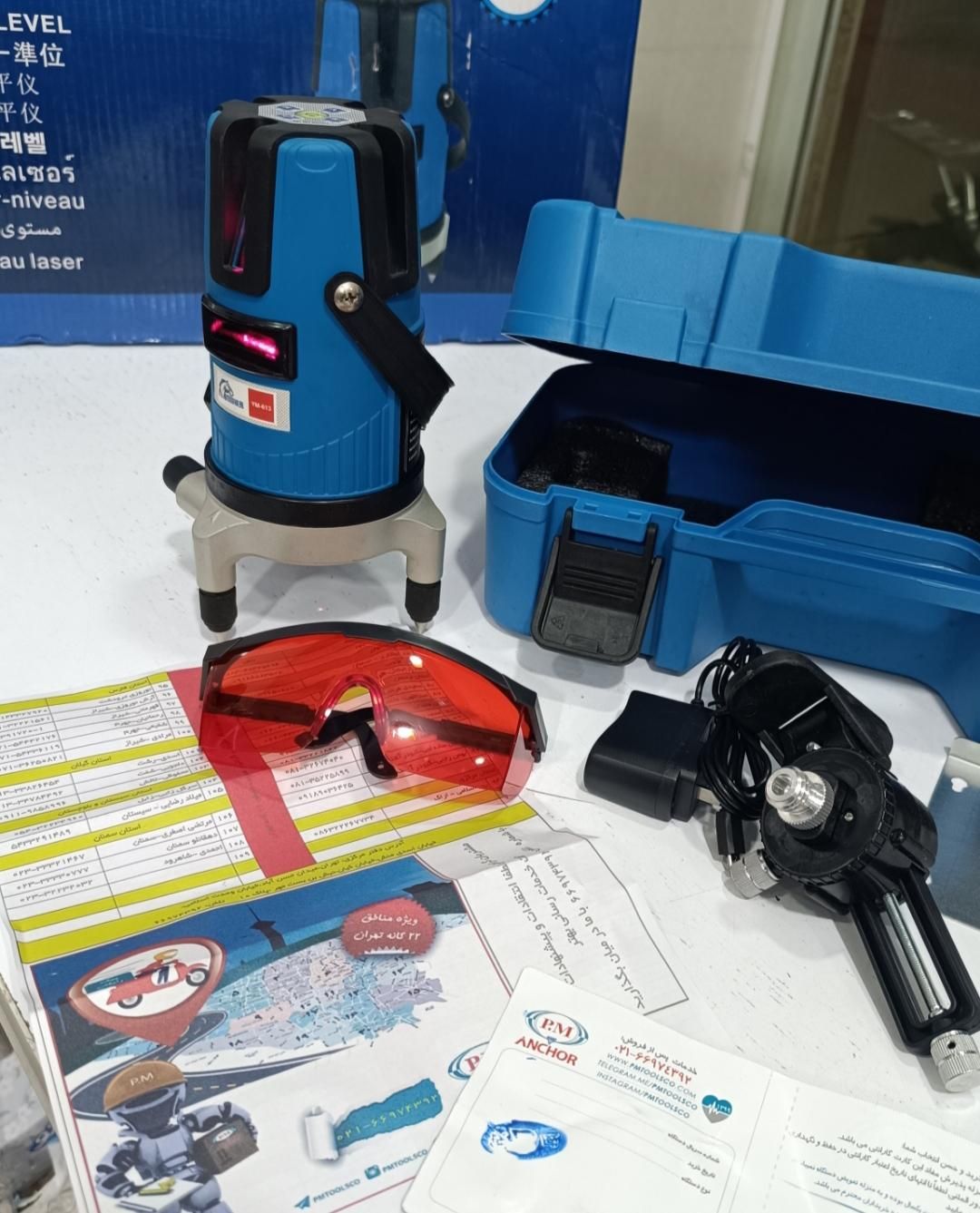 تراز لیزری ۲خط نور قرمز پی ام PM نقطه زن|ابزارآلات|شیراز, شهرک رضوان|دیوار