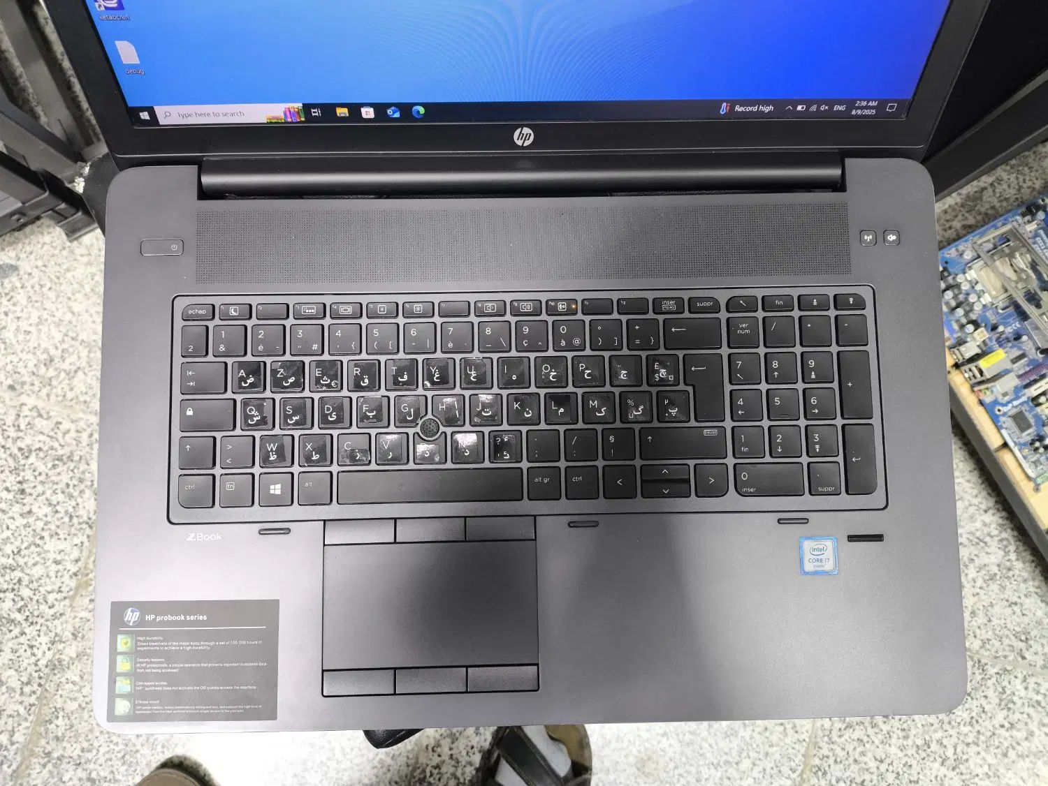 لپ‌ تاپ hp zbook خوراک کارای سنگین و رندرینگ|رایانه همراه|تهران, خلیج فارس|دیوار