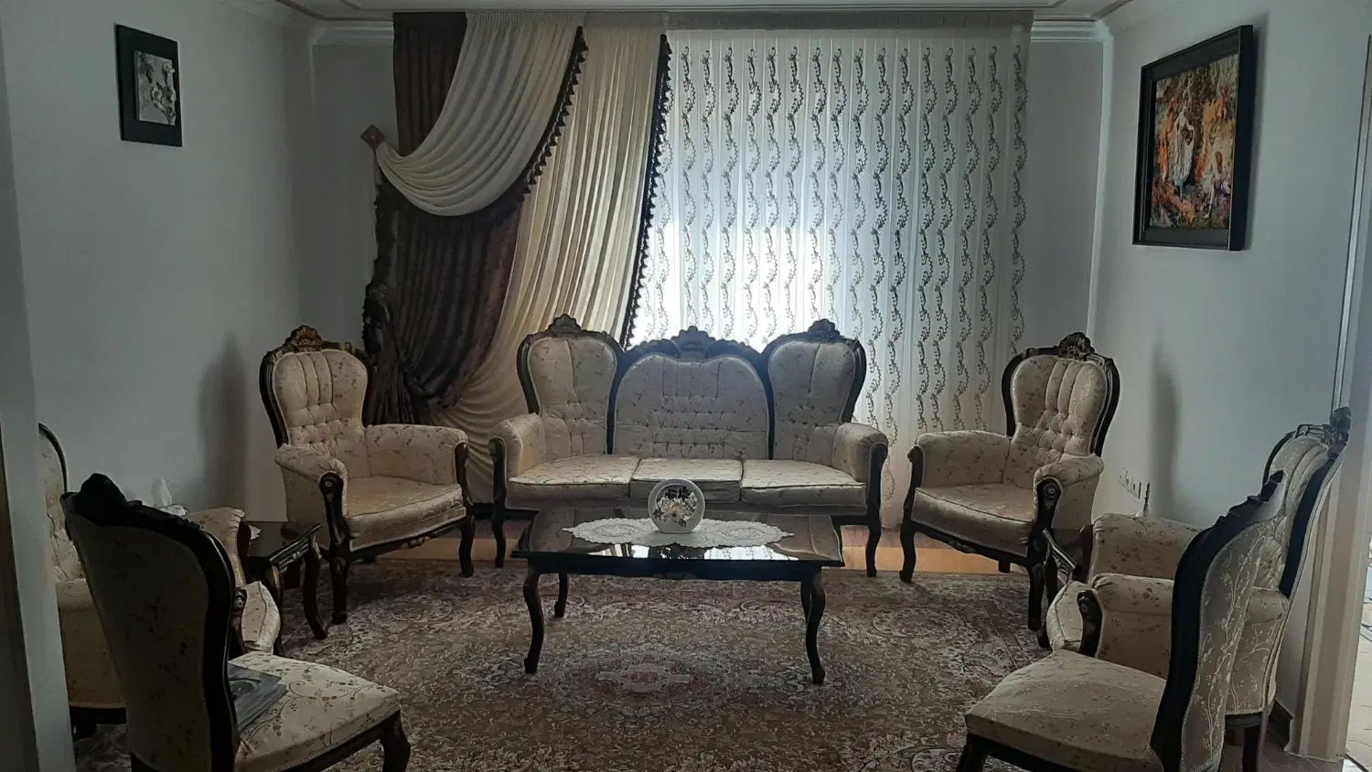 مبلمان استیل۹نفره|مبلمان خانگی و میز عسلی|کرج, بیلقان|دیوار