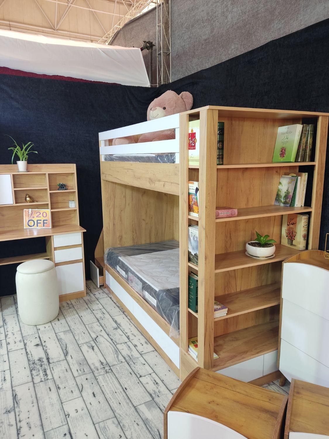 تخت خواب دو طبقه جردن|تخت و سرویس خواب|تبریز, |دیوار