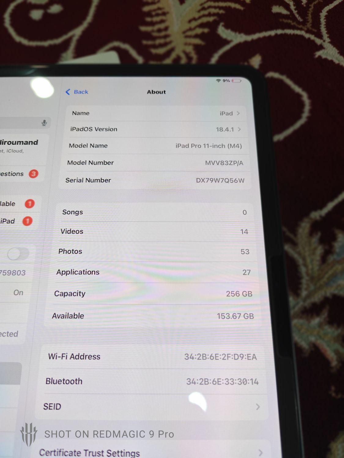 IPAD PRO 2024 (11 INCH)|تبلت|تهران, خاک سفید|دیوار