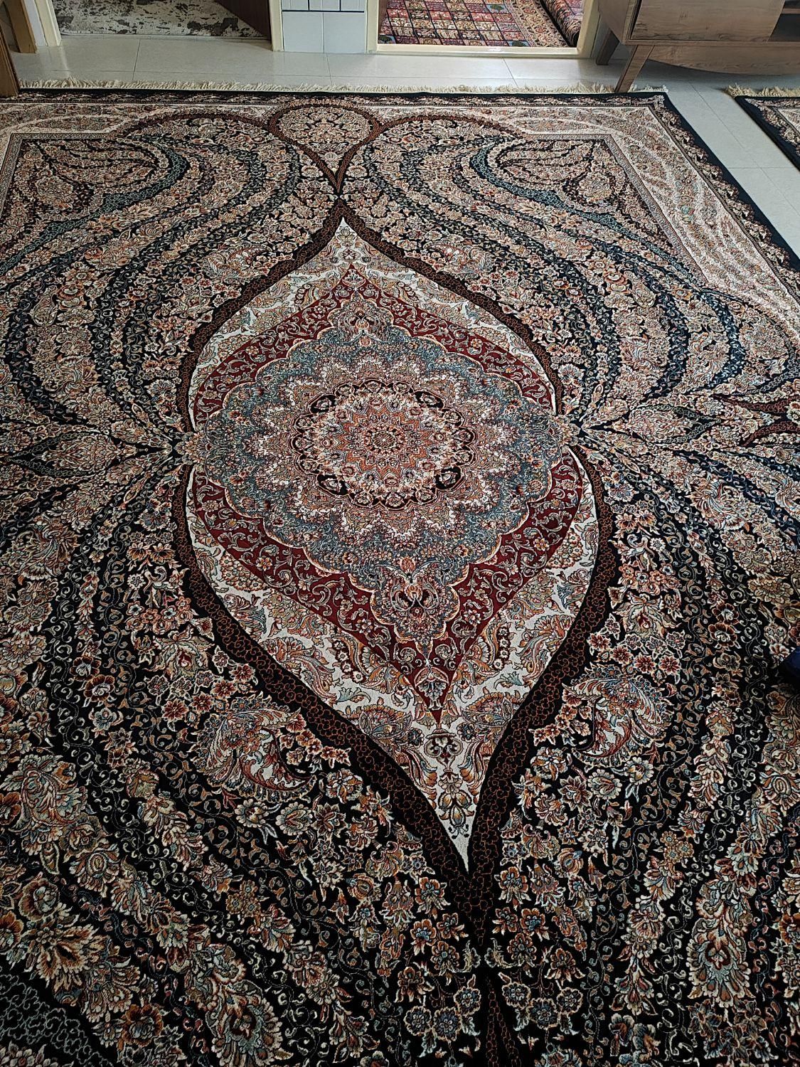 دو تخته فرش دوازده متری در حد نو 700شانه|فرش|مبارکه, |دیوار