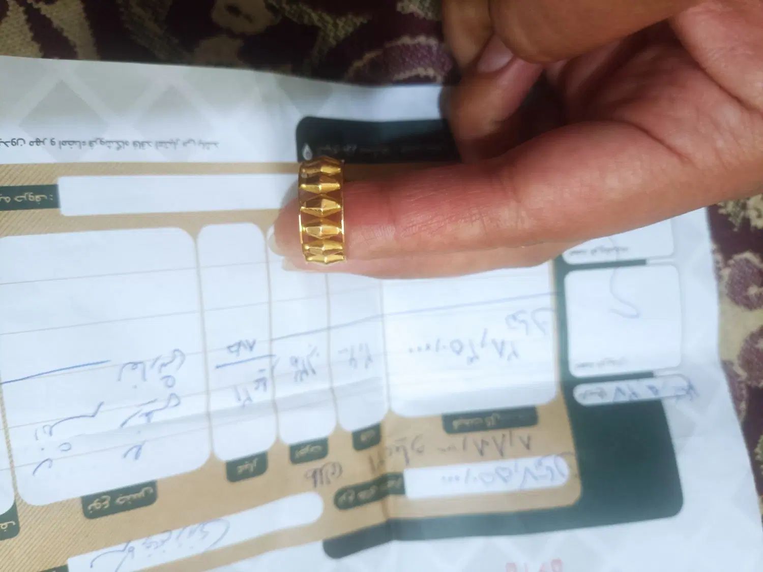 گردنبند و انگشتر در حد نو.فقط 5 درصد بالا تابلو|جواهرات|کرمان, |دیوار