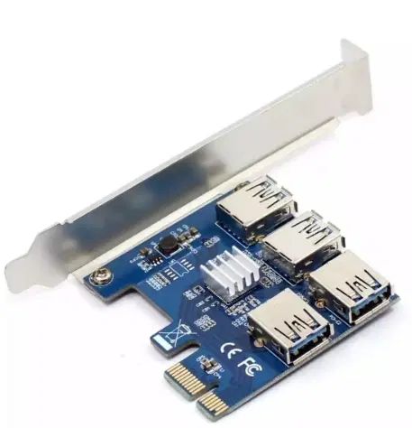 تبدیل pci exبه usb.  داری ۴ پورت،وچیپست دار|قطعات و لوازم جانبی رایانه|تهران, فلسطین (میدان انقلاب)|دیوار
