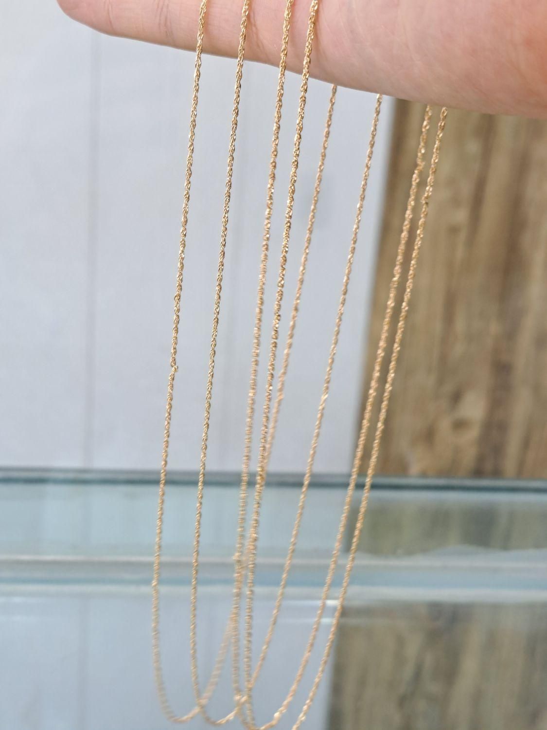 زنجیر طنابی 1 گرمی|جواهرات|قم, نیروگاه|دیوار