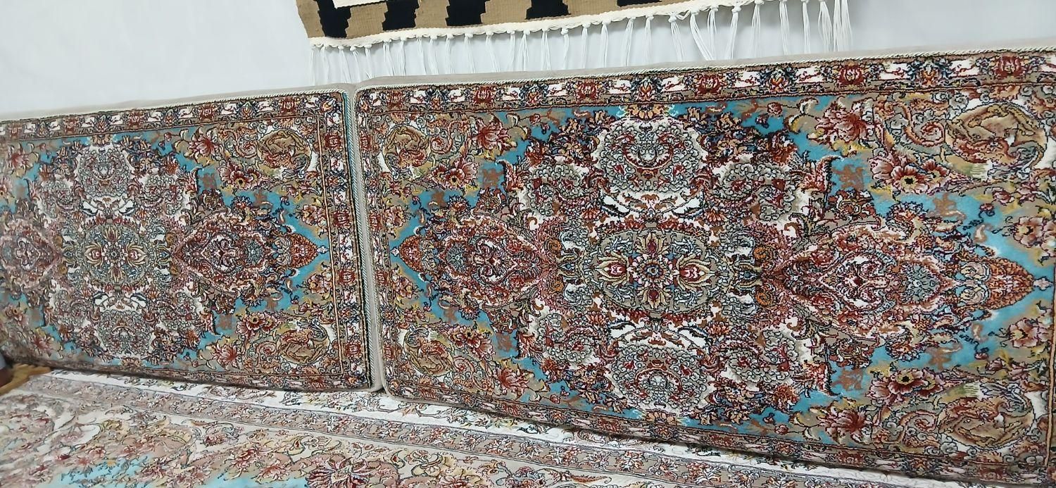 پشتی ماشینی فیروزه ای رنگ|پشتی|تبریز, |دیوار