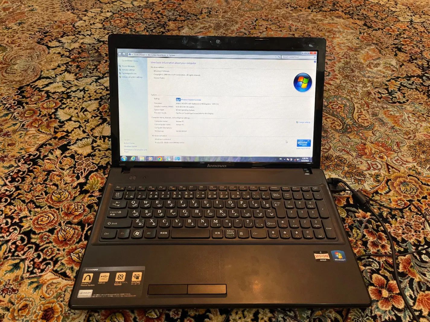 لنوو G585|رایانه همراه|تهران, تهران‌نو|دیوار