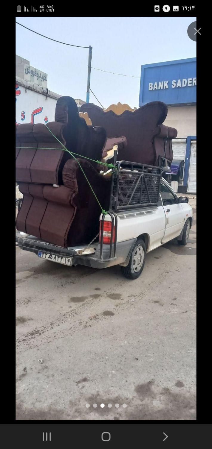 وانت بار.پراید وانت.باربری.حمل بار.|خدمات حمل و نقل|مسجد سلیمان, |دیوار