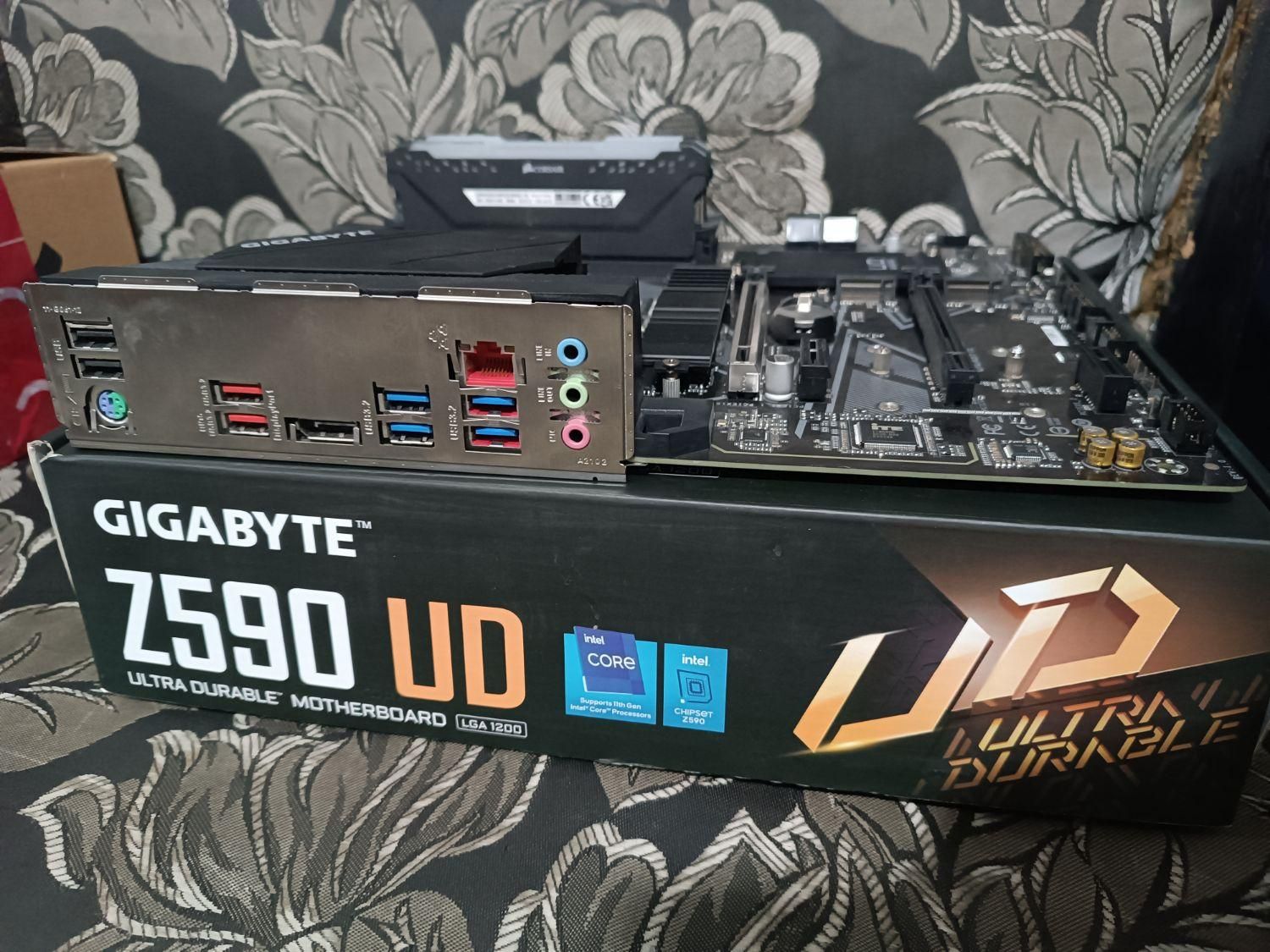 مادربرد Gigabyte z590+cpu i7 10700 و رم 32گیگ|رایانه رومیزی|تهران, وردآورد|دیوار