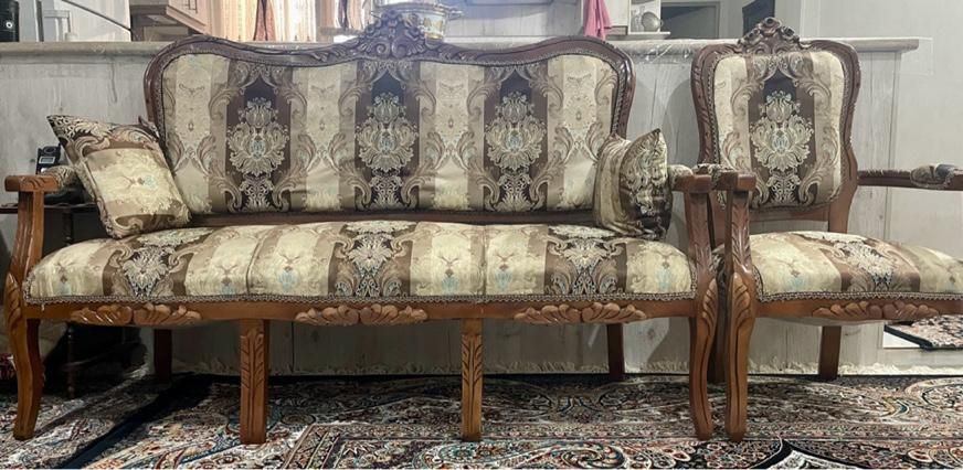 مبلمان ۹ نفره و میز ناهار خوری ۶ نفره سالم و‌ تمیز|مبلمان خانگی و میز عسلی|تهران, نارمک جنوبی|دیوار