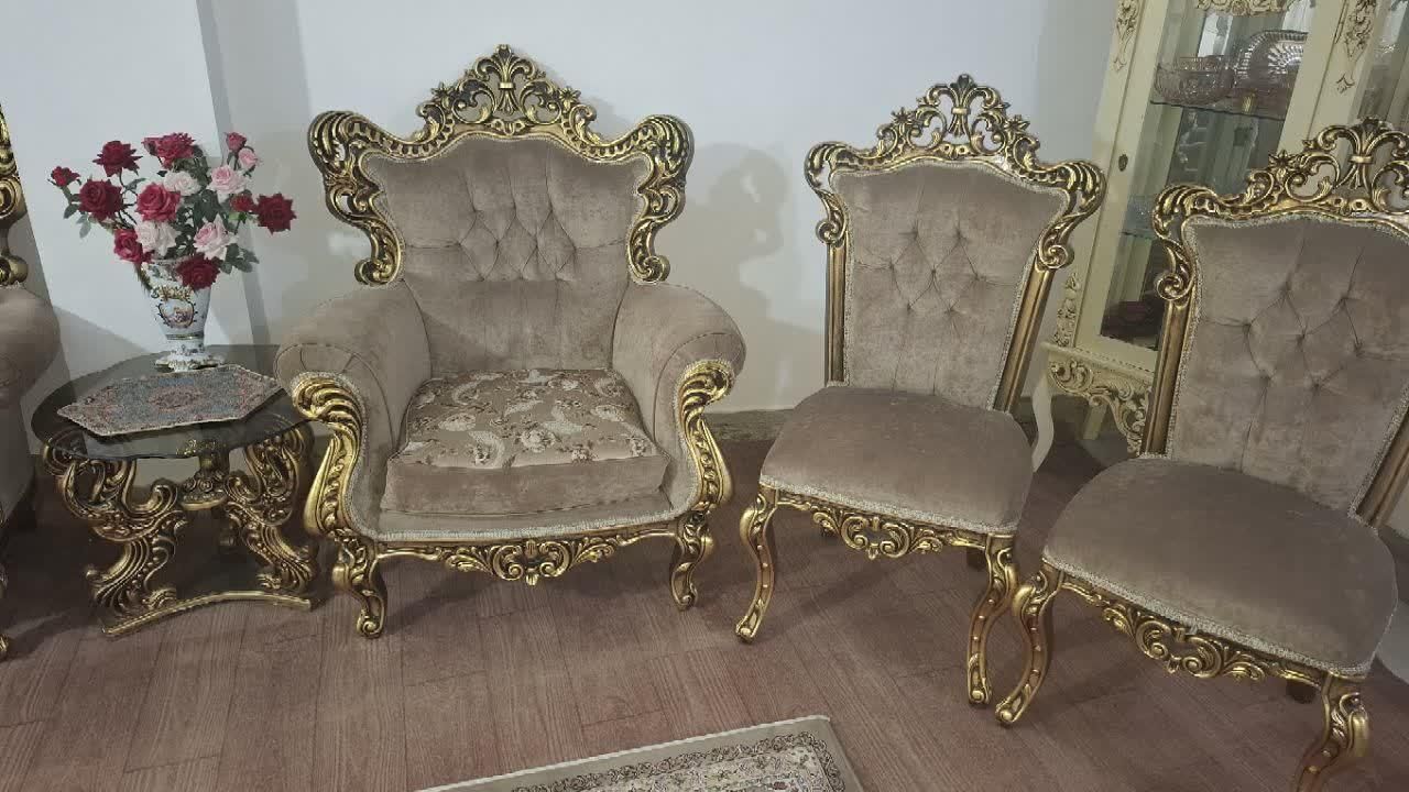 فروش یک دست مبل 9 نفره چوبی|مبلمان خانگی و میز عسلی|آمل, |دیوار