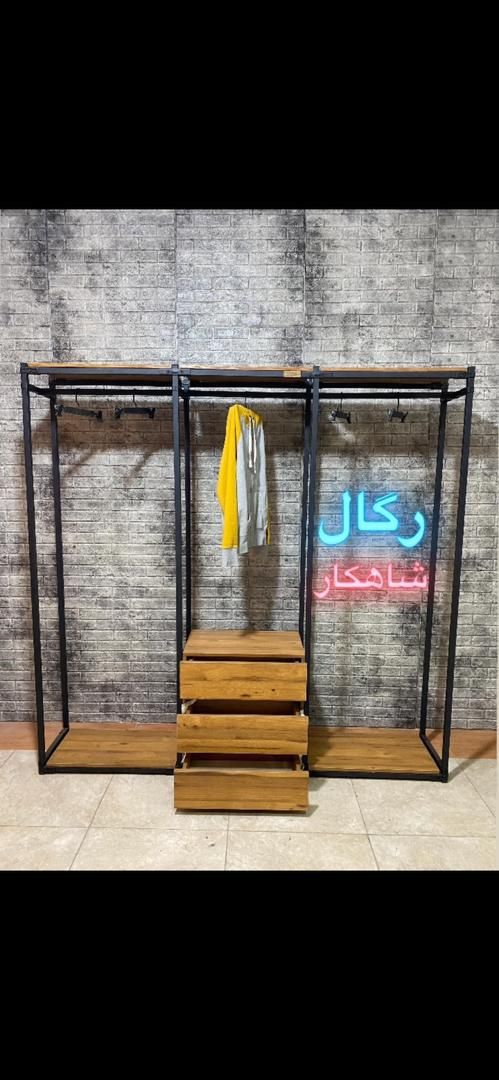 شلف و جالباسی کشو دار ام دی اف(رگال)|کتابخانه، شلف، قفسه‌های دیواری|ارومیه, |دیوار