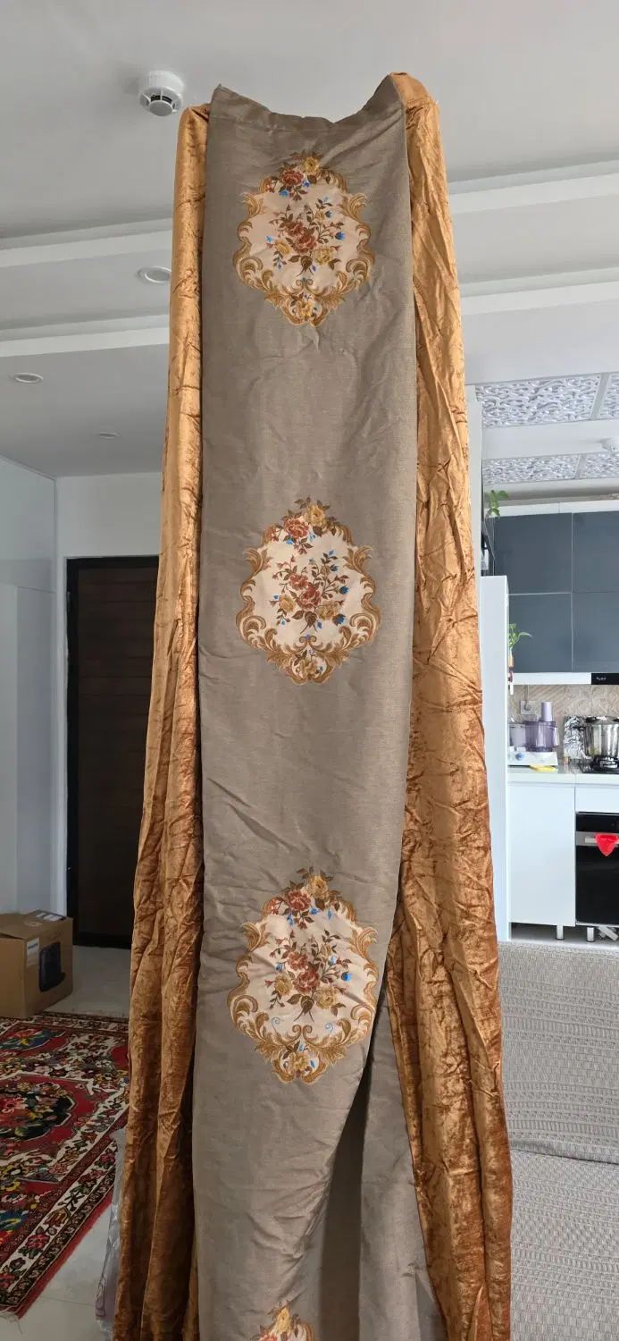 دستک پرده جفت|پرده، رانر، رومیزی|رشت, پل تالشان|دیوار