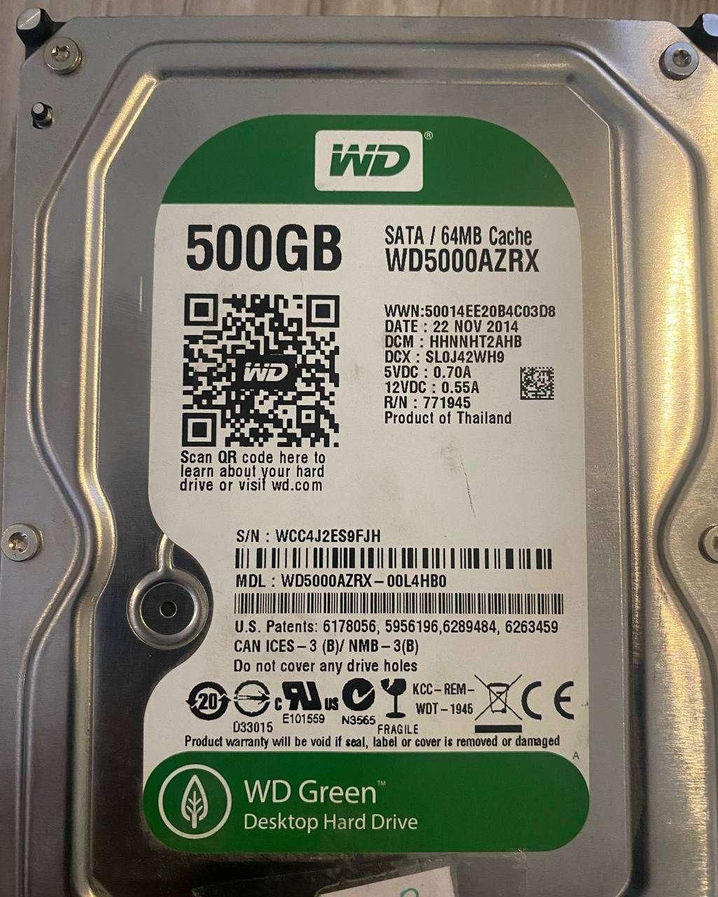 هارد WD 500GB Green|قطعات و لوازم جانبی رایانه|تهران, تهران‌نو|دیوار