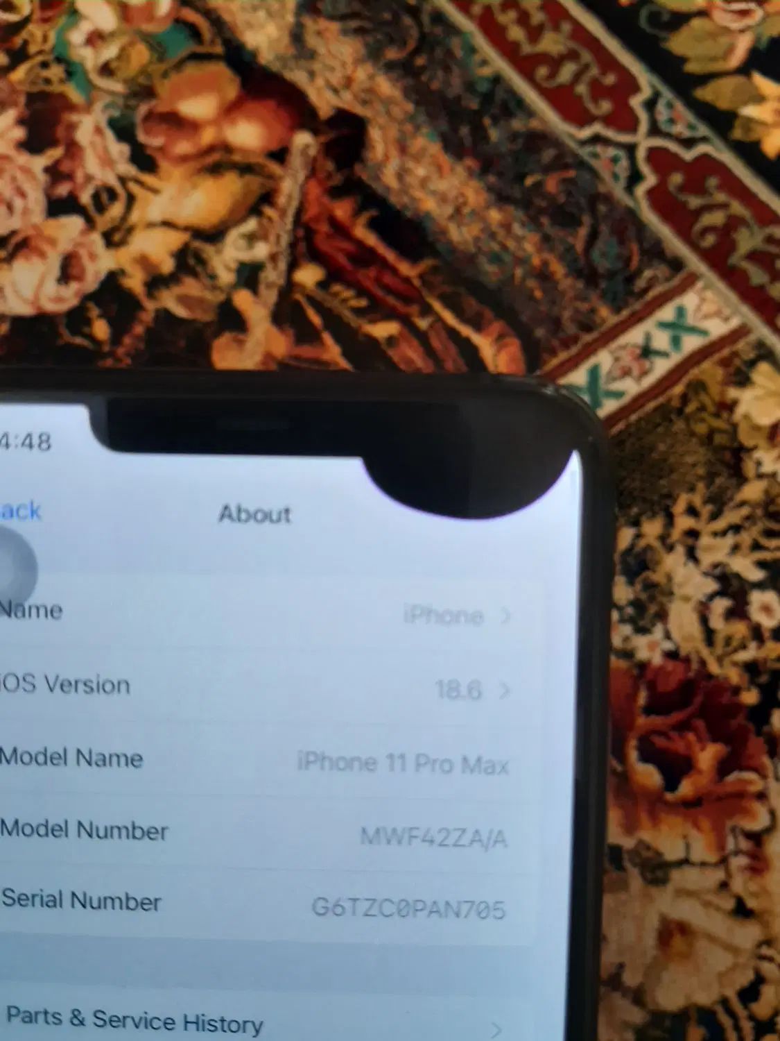 اپل iPhone 11 Pro Max با حافظهٔ ۲۵۶ گیگابایت|موبایل|تهران, فلاح|دیوار