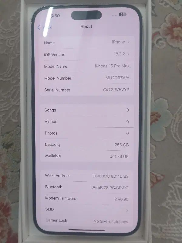 اپل iPhone 15 Pro max با حافظه 256 ZA|موبایل|مشهد, الهیه|دیوار