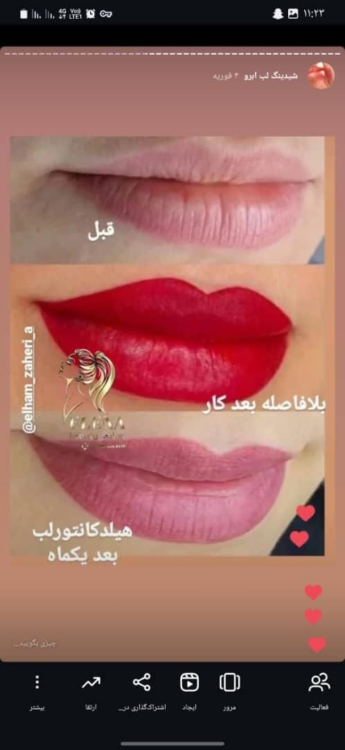 مدل شیدینگ لب رژلب شیدینگ ابروبرای8نفرتوسط مربی|خدمات آرایشگری و زیبایی|شوشتر, |دیوار