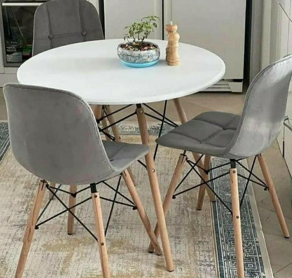 میز و صندلی غذاخوری پارچه ای الماس ست۴نفره کدpz230|میز و صندلی غذاخوری|یزد, |دیوار