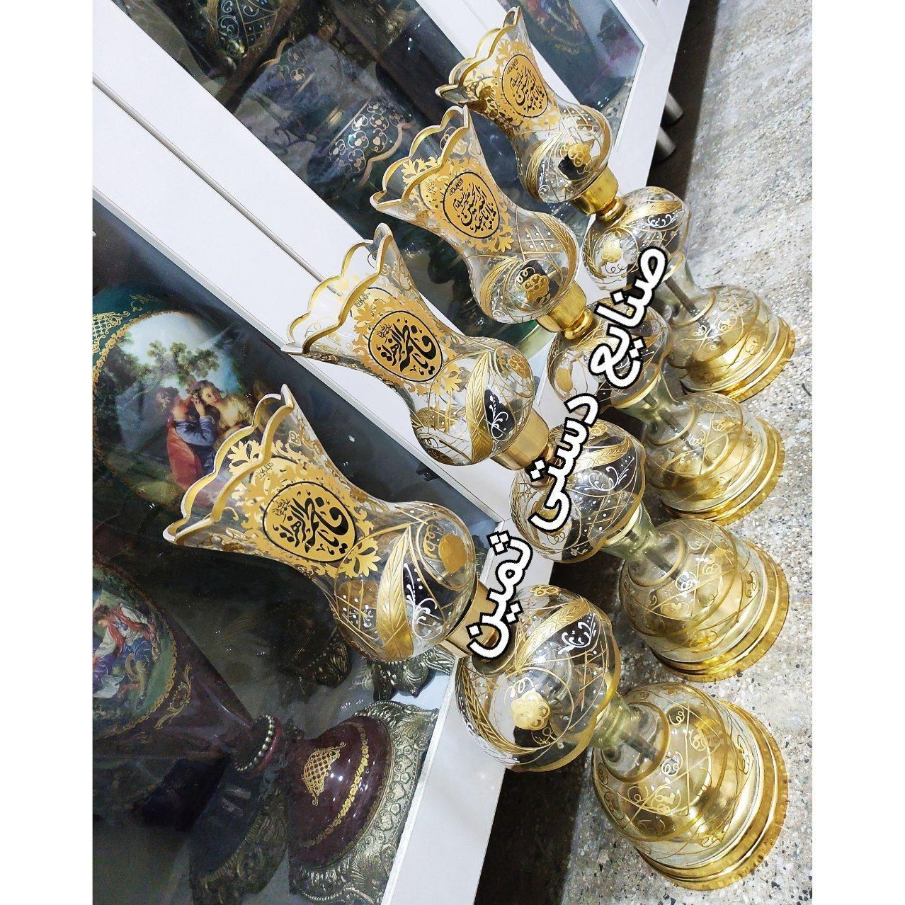 تولیدی لاله عباسی چراغ شمعدان صفویه جفتی|صنایع دستی و سایر لوازم تزئینی|اصفهان, سنبلستان|دیوار