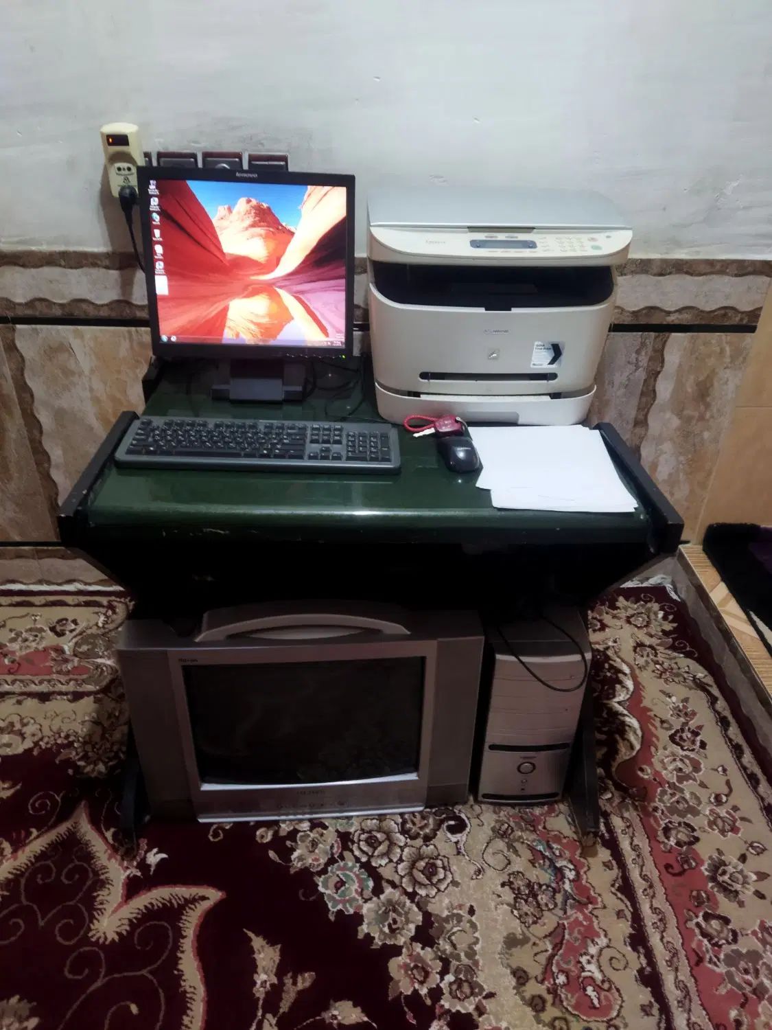 سیستم کامل همراه با چابگرهمه چیزشون سالم اماده کار|رایانه رومیزی|شوش, |دیوار