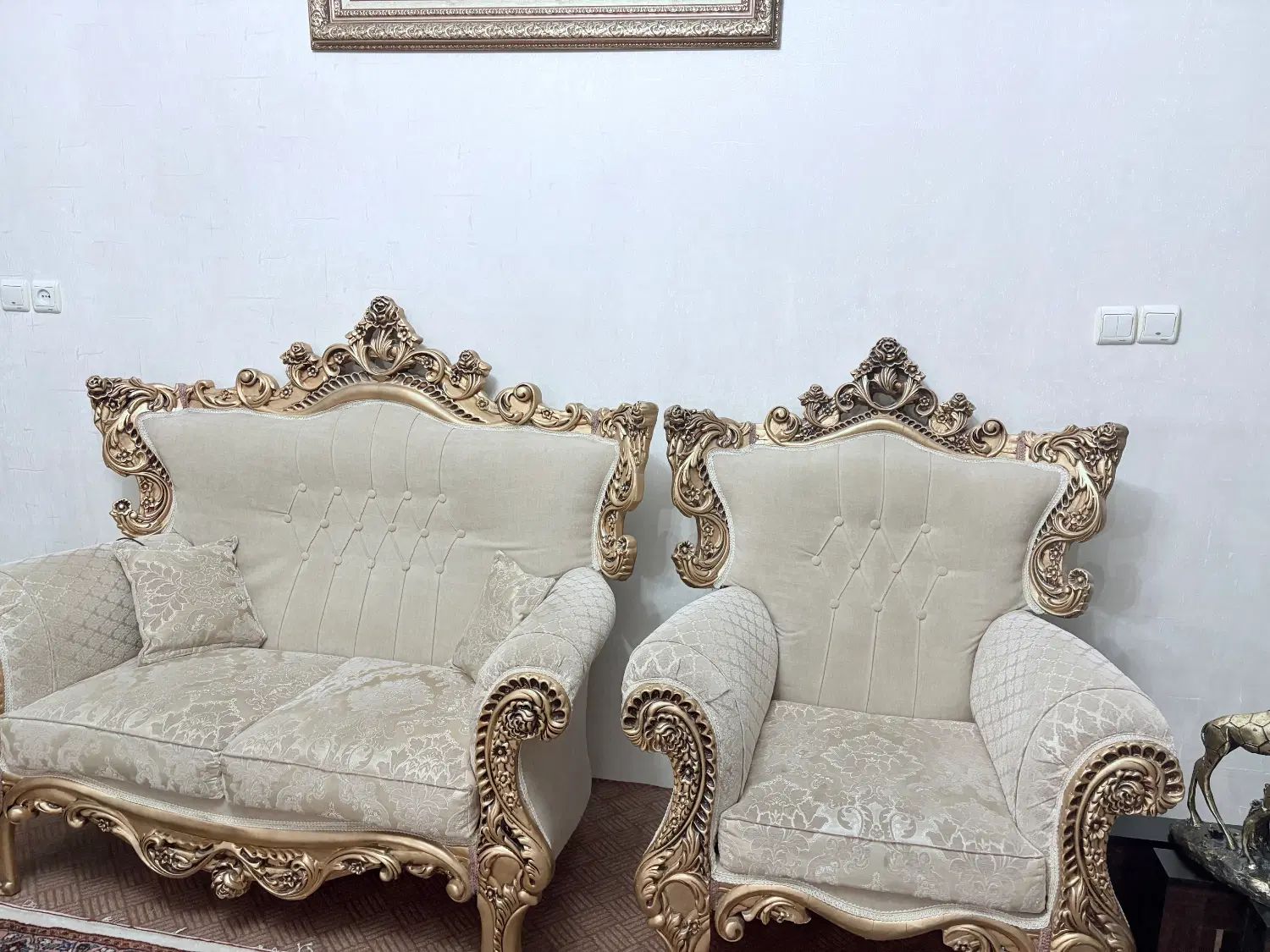 یک دست مبل هفت نفره سالم  بدون عسلی ۱۲ملیون|مبلمان خانگی و میز عسلی|گلپایگان, |دیوار