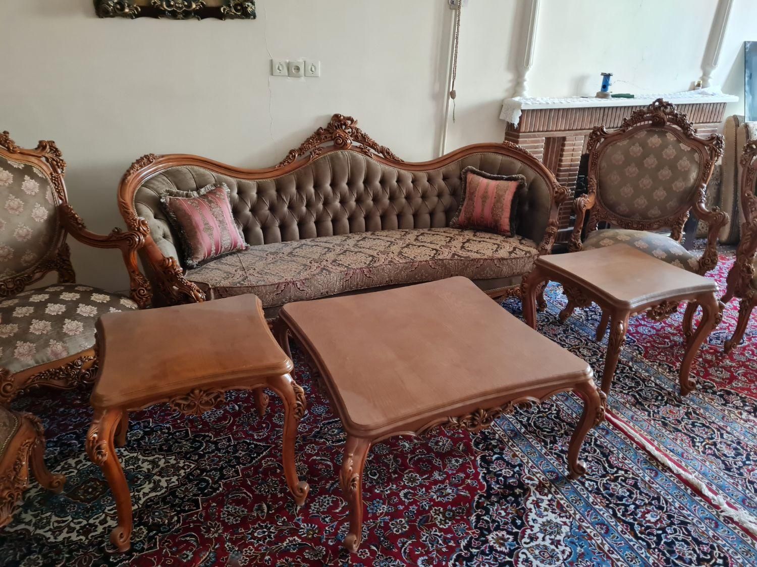 مبل استیل سلطنتی نو|مبلمان خانگی و میز عسلی|قم, باجک دو|دیوار