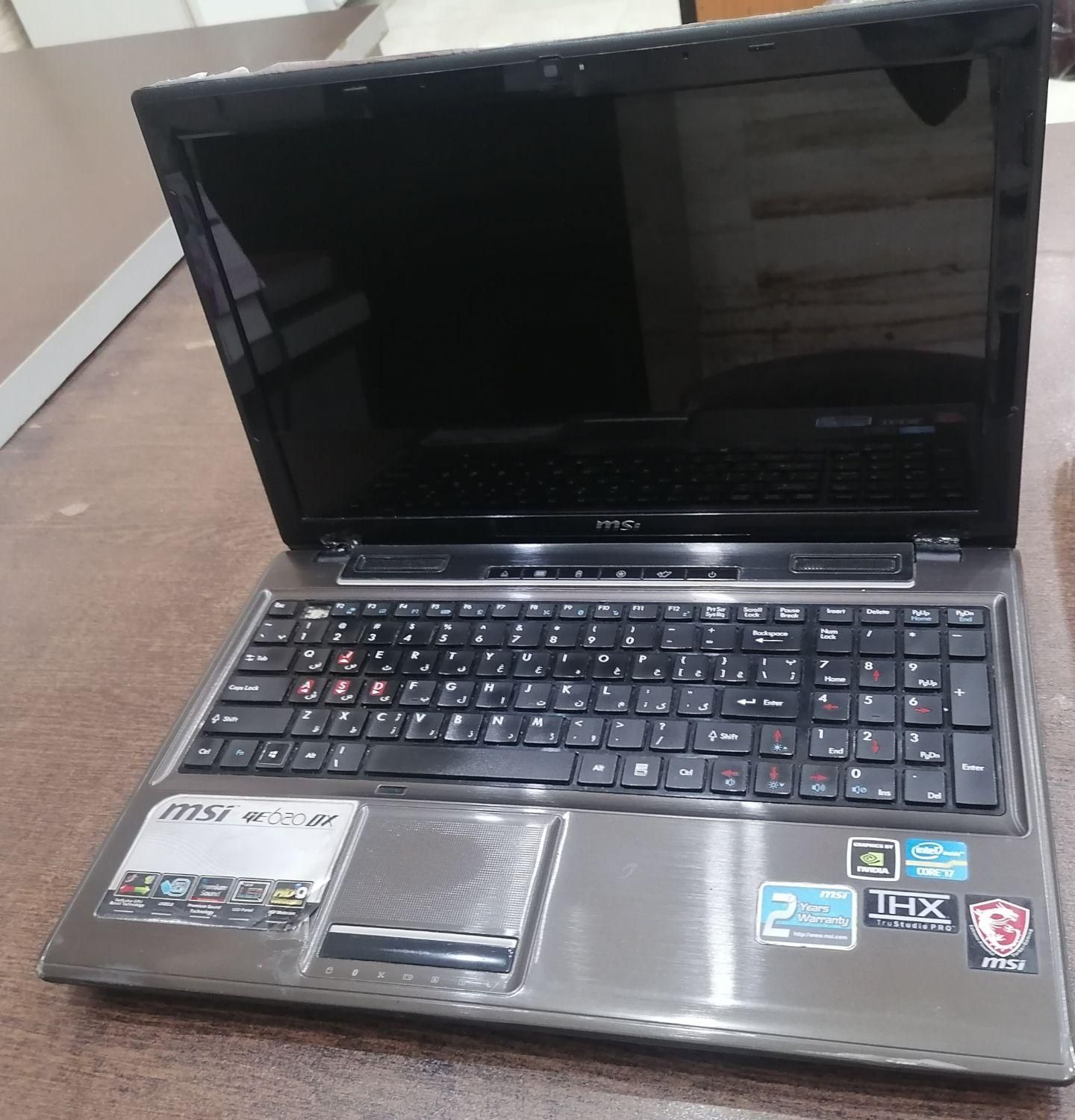 لپ تاپ msi ge 620 dx|رایانه همراه|قائن, |دیوار