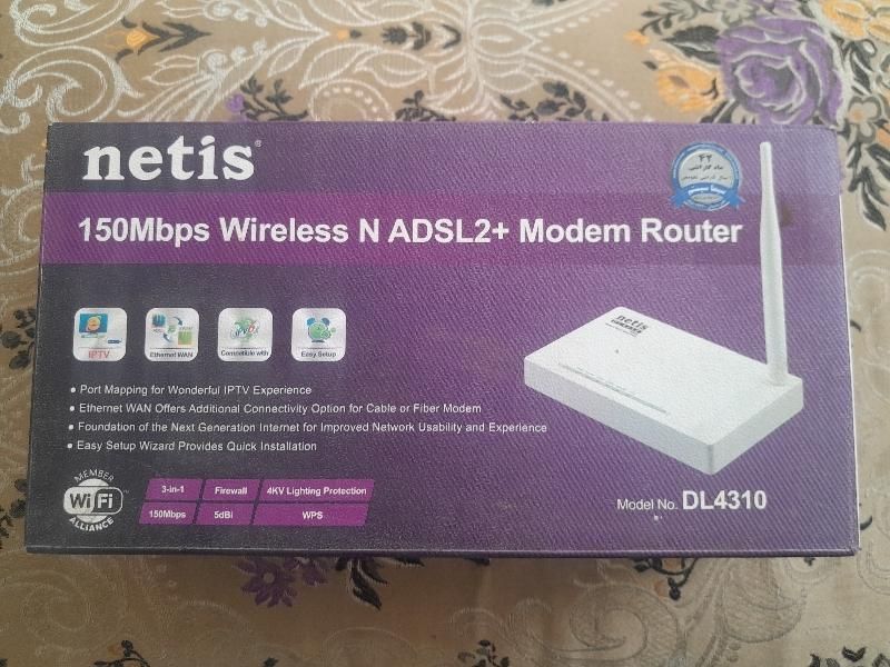 مودم ADSL نتیس Netis DL4311 سالم و تمیز  تمیز|مودم و تجهیزات شبکه|قم, شهر قائم|دیوار
