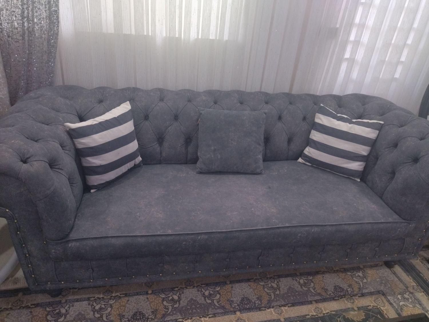 مبل ۸نفره چستر با غذا خوری ست|مبلمان خانگی و میز عسلی|صفادشت, |دیوار