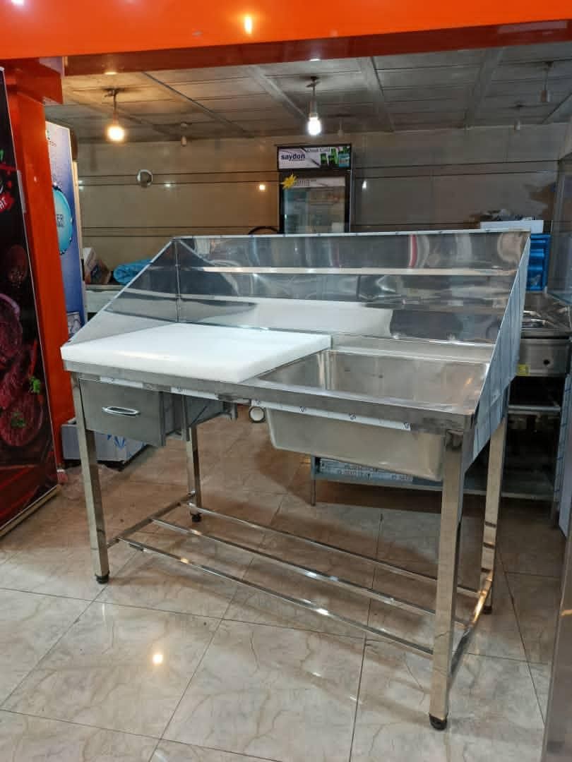 انواع میز کار و سینک در ابعاد مختلف|کافی‌شاپ و رستوران|اندیمشک, |دیوار