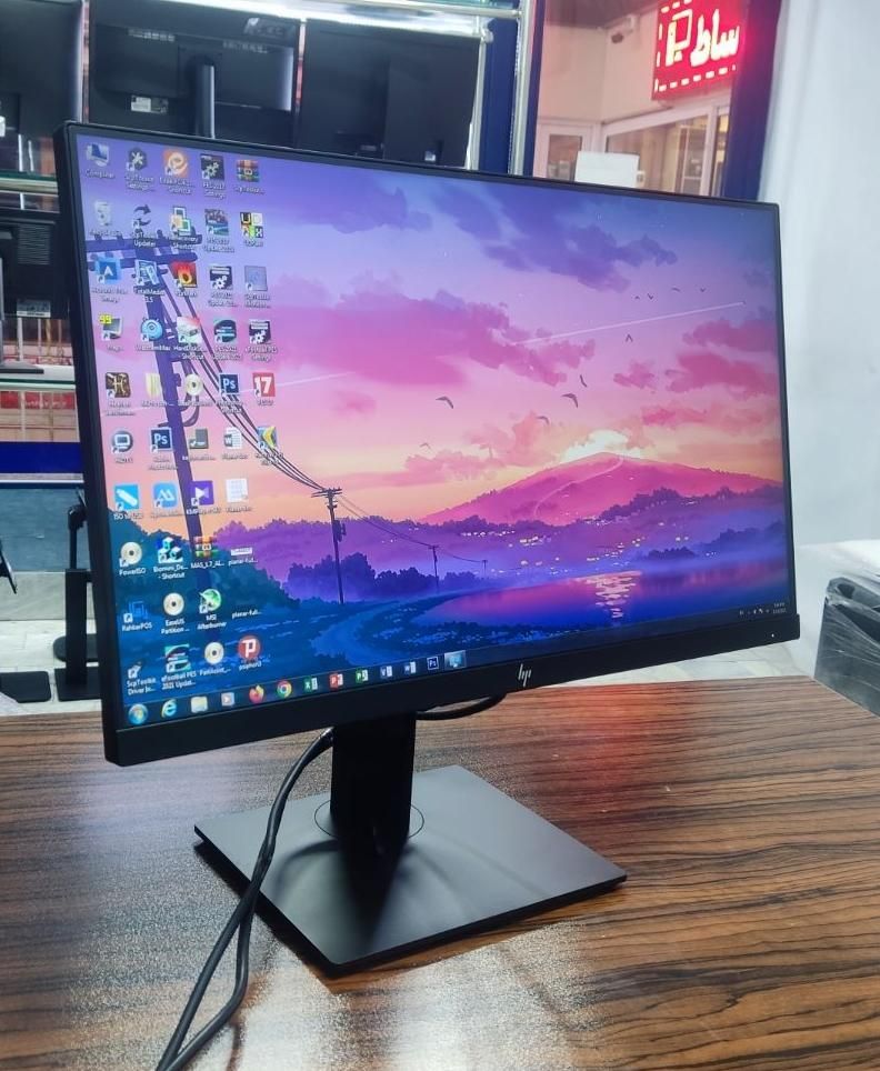 مانیتور اچ پی بدون حاشیه HP LED 23 ips HDMI 75hz|قطعات و لوازم جانبی رایانه|قم, صفائیه|دیوار