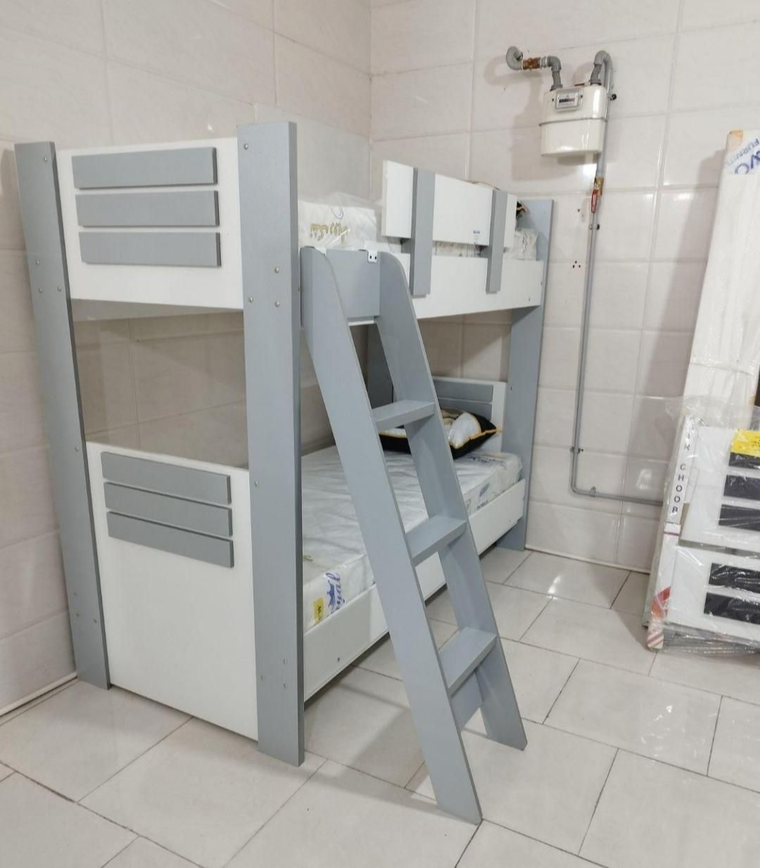 تخت دوطبقه تمام چوبی 5سال ضمانت|تخت و سرویس خواب|قزوین, |دیوار