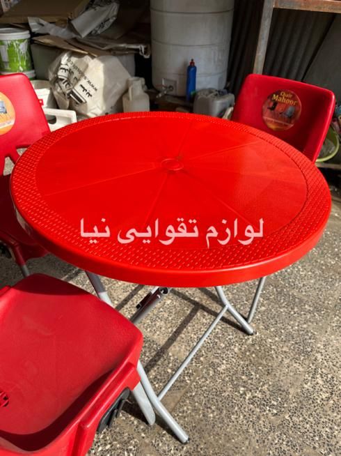 میز دایره تاشوو صندلی فست و فود و باغی|میز و صندلی غذاخوری|اهواز, طالقانی|دیوار