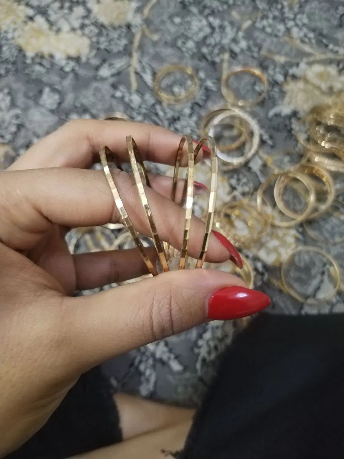 النگو طلاروس با5سال ضمانت رنگ|جواهرات|مشهد, طلاب|دیوار