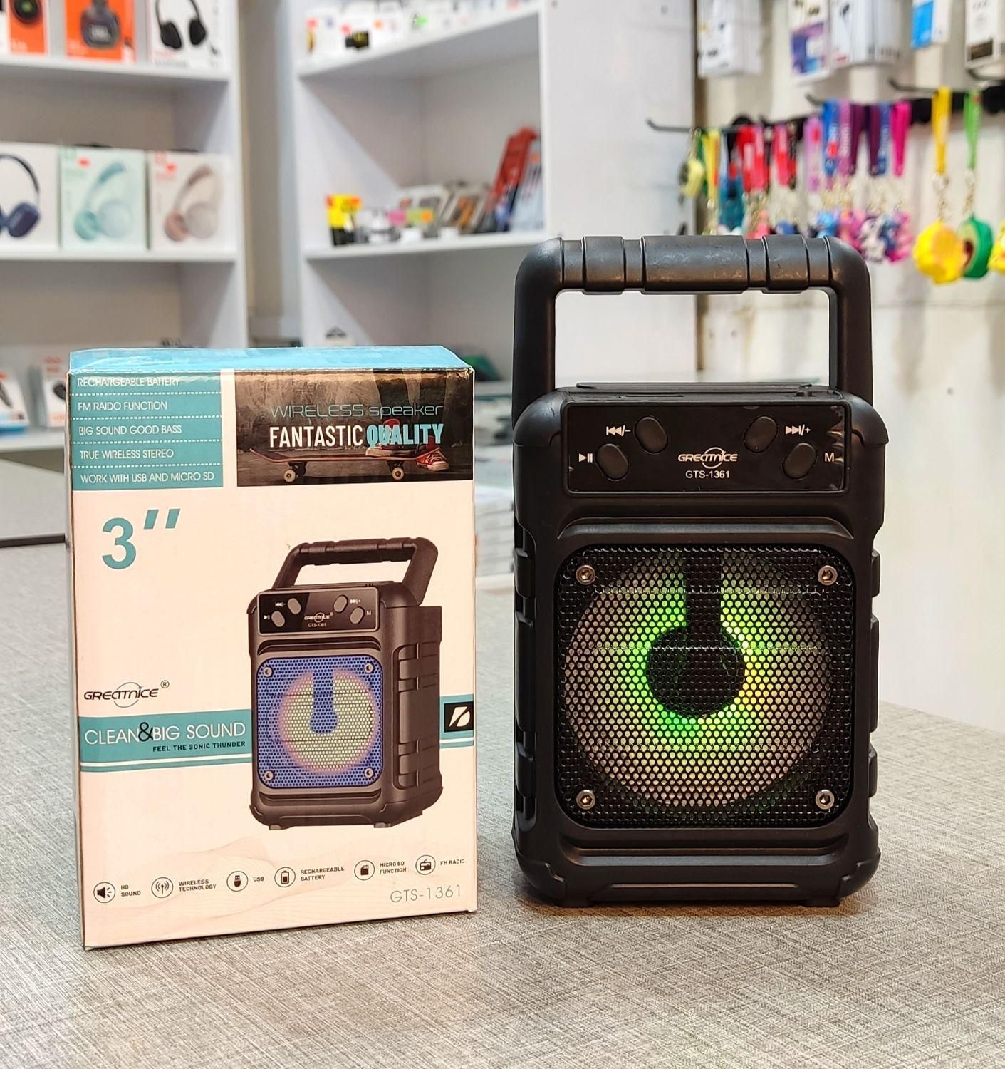 اسپیکر بلوتوثی چراغدار اصلی مدل GTS-1361|پخش‌کننده همراه|کرج, گوهردشت|دیوار