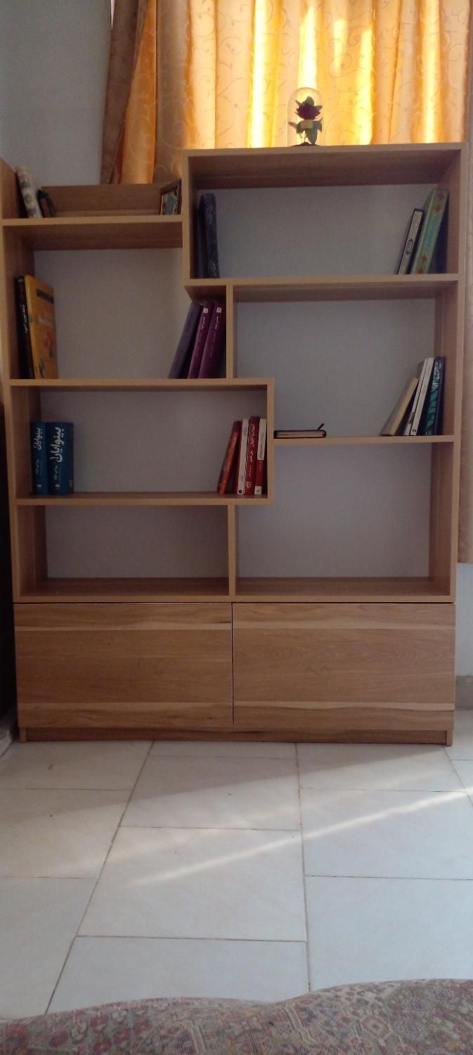 کتابخانه چوبی|کتابخانه، شلف، قفسه‌های دیواری|تهران, سبلان (لشگر)|دیوار