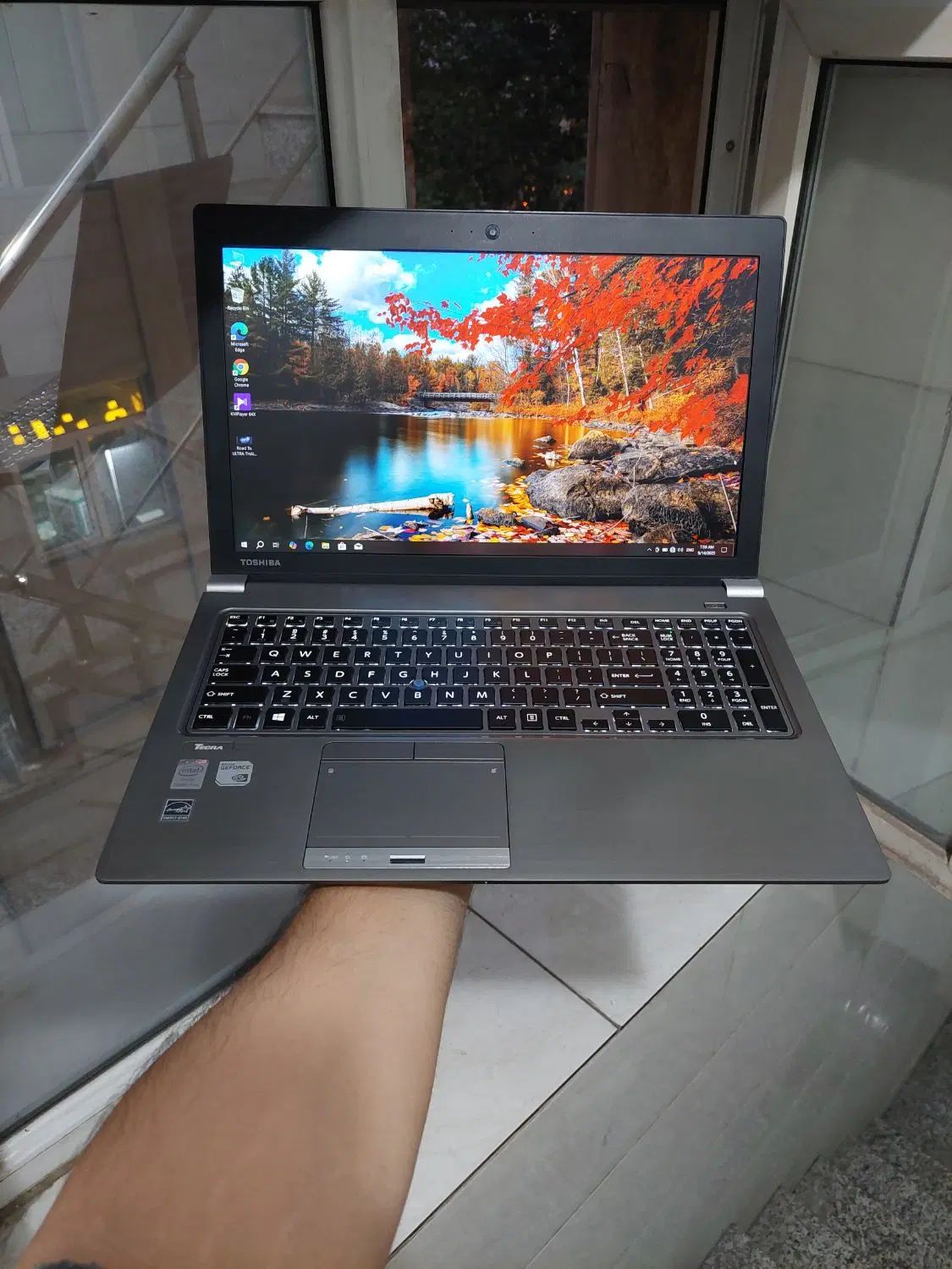 لپ‌تاپ توشیبا i7 با گرافیک مجزا GeForce در حد نو|رایانه همراه|تهران, مینای جنوبی|دیوار