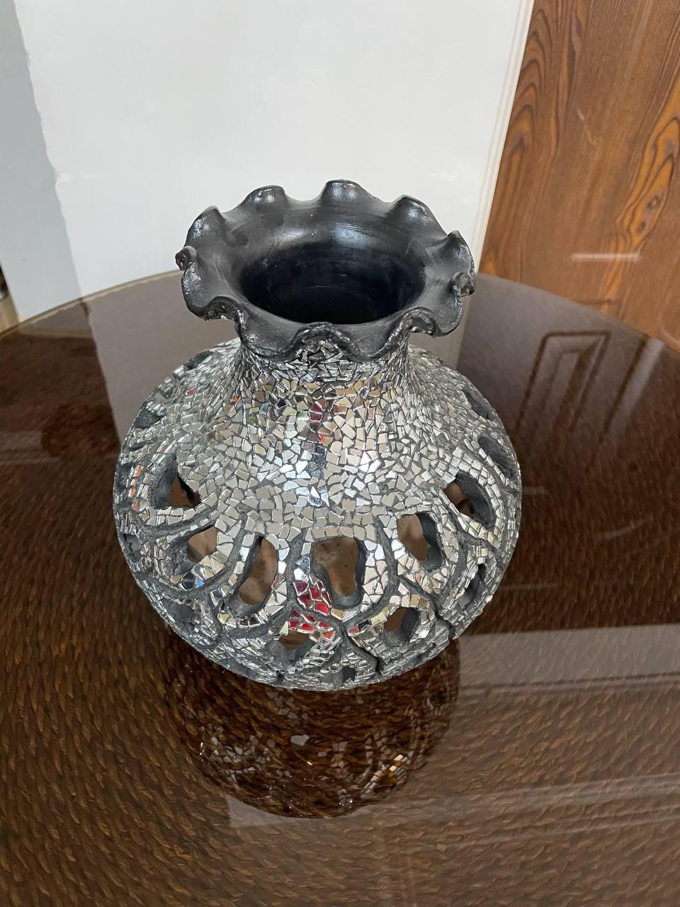 گلدان و پارچ آینه کاری|صنایع دستی و سایر لوازم تزئینی|رشت, پل تالشان|دیوار