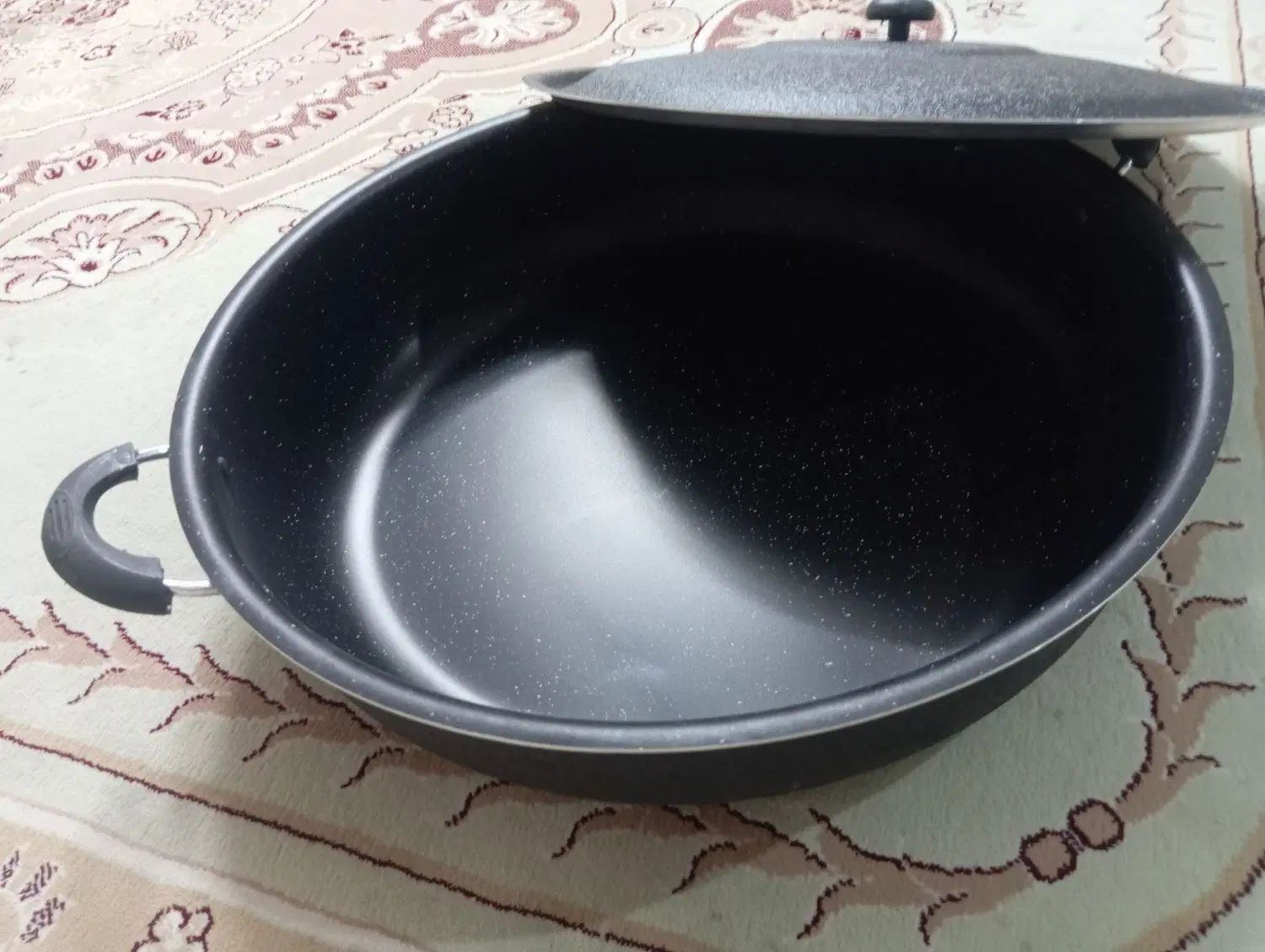 ماهیتابه بزرگ گرانیت دسته دار(سایز52ـ 12نفره)|ظروف پخت‌وپز|قم, بلوار امین و ساحلی|دیوار