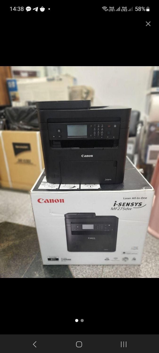 پرینتر چند کاره canon mf275dw|پرینتر، اسکنر، کپی، فکس|تهران, میدان ولیعصر|دیوار