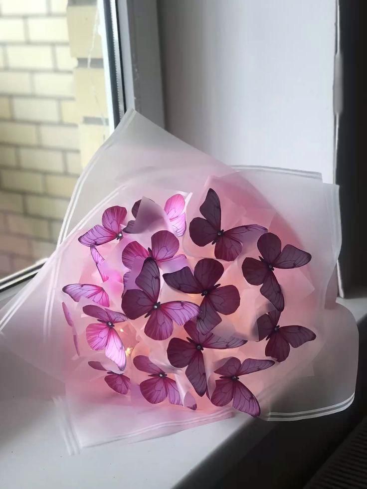 دسته گل پروانه ای|گل مصنوعی|مراغه, |دیوار