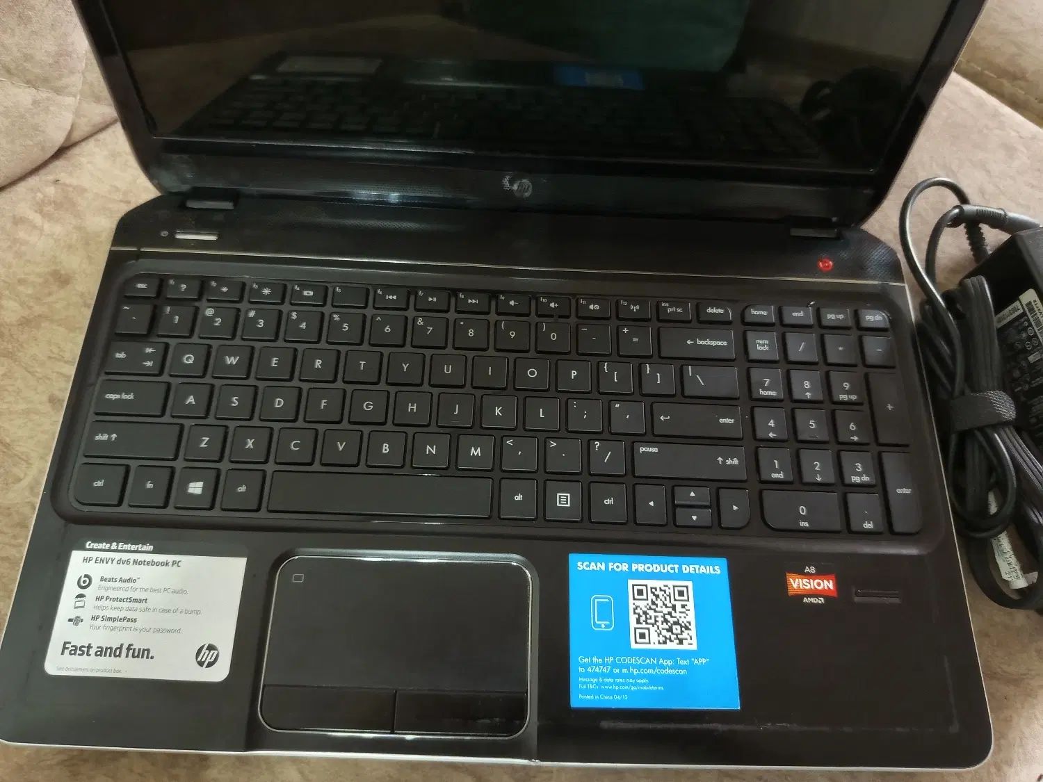 لب تاپ hp envy dv6|رایانه همراه|رشت, آزادگان|دیوار